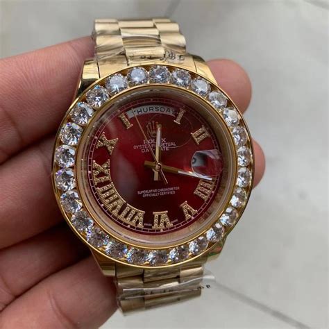 rolex watch red face replica|red face rolex for sale.